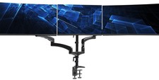 VIVO Triple Pneumatic Monitor Mount for 3 Screens up to 32 inches, Fully Adju...