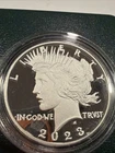 2023 S Peace Silver Dollar Proof Coin, Original US Mint Box No COA SPOT PR 314