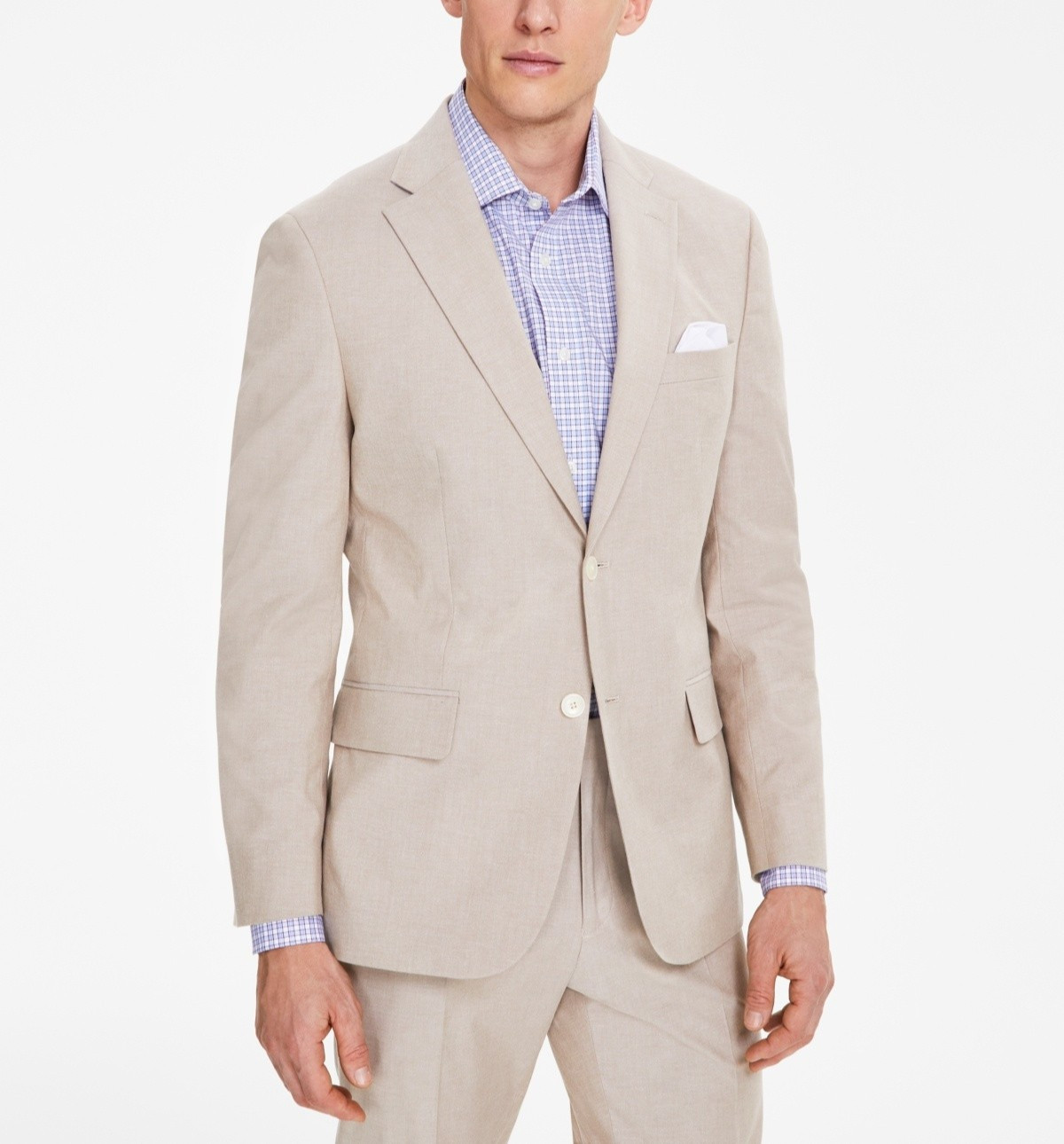 Tommy Hilfiger Modern-Fit TH Flex Stretch Chambray Suit Separates Jacket 360 7890₽