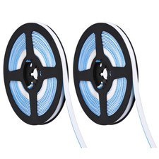 2Pcs Flexible Trim Self Adhesive, 20Ft for Toilets, Wall Corners (White)