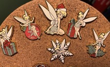 Loungefly tinkerbell Christmas pin mystery Set