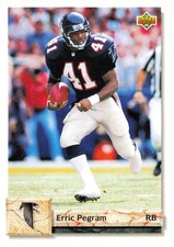 ERRIC PEGRAM 1992 Upper Deck #509 Atlanta Falcons RB Football Card