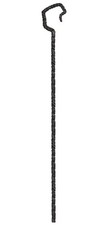 Shepherd Staff Prop, Plastic Cane for Costume Accessory, 59 Inch Black