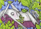 ORIGINAL FANTASY “Too Many Plants” Julie McDaniel 2026 NOT AN ACEO  4”x6” — photo 4