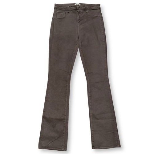 L'AGENCE Selma High Rise Bootcut Coated Jean in Deep Taupe Sz 30 - Picture 2 of 7