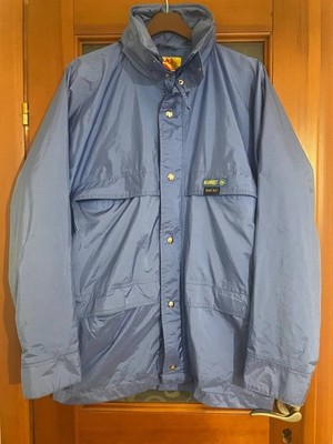 Vintage Mammut Gore-Tex Jacket Blue Waterproof Shell Made in Switzerland Small