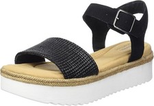 Image of Clarks BNIB Ladies Sandals LANA SHORE Black Combi UK 6.5 / 40 RRP £59