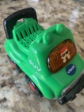 EUC Vtech Go Go Smart Wheels Green SUV Toy Car Lights Sounds Works