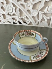 Vintage Teacup and Saucer Hand Painted Floral...
