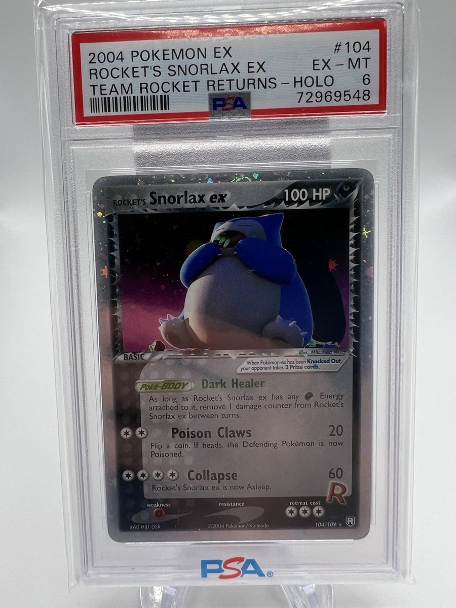 ウェア LAX Rocket's Snorlax ex 104/109 Team Rocket Returns Holo for