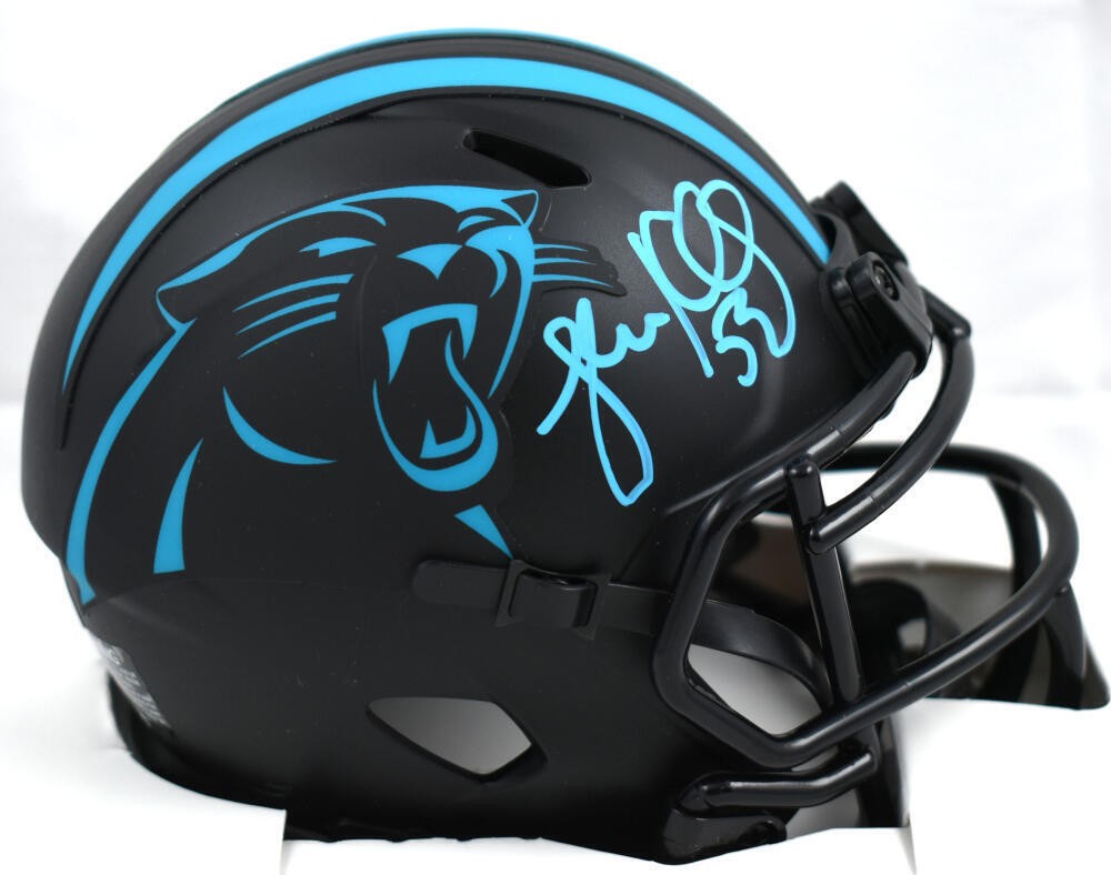 Luke Kuechly Autographed Signed Carolina Panthers Panthers Eclipse Speed Mini Helmet - Beckett W Hologram 
