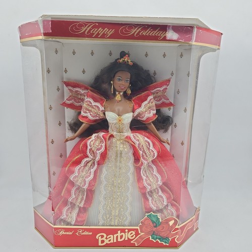 Africian American Barbie: 97 HAPPY HOLIDAYS SPECIAL EDITION 10th ANNIVERSARY...F