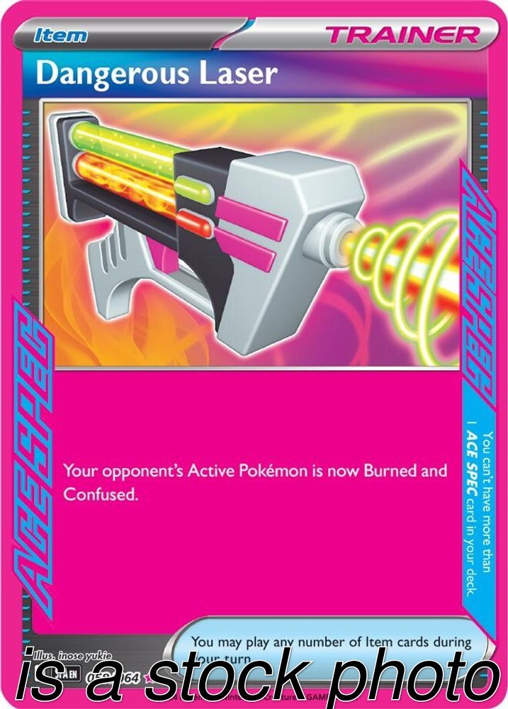 Dangerous Laser 058/064 SV: Shrouded Fable Holofoil Pokemon (LP-NM)