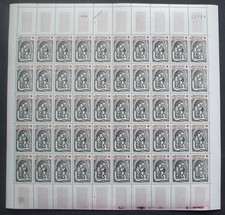 n°1323 N** en feuille complète: Œuvre de Rouault (Croix-Rouge 1961) cote 125€