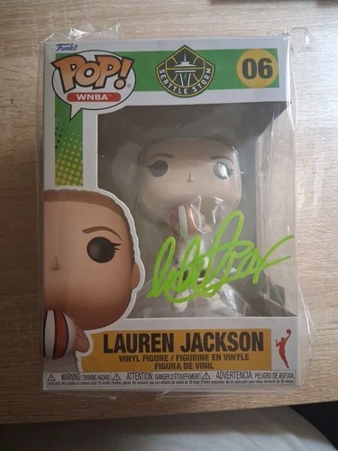 Lauren Jackson Signed Autographed Rookie Funko Pop Seattle Storm WNBA Holo & COA