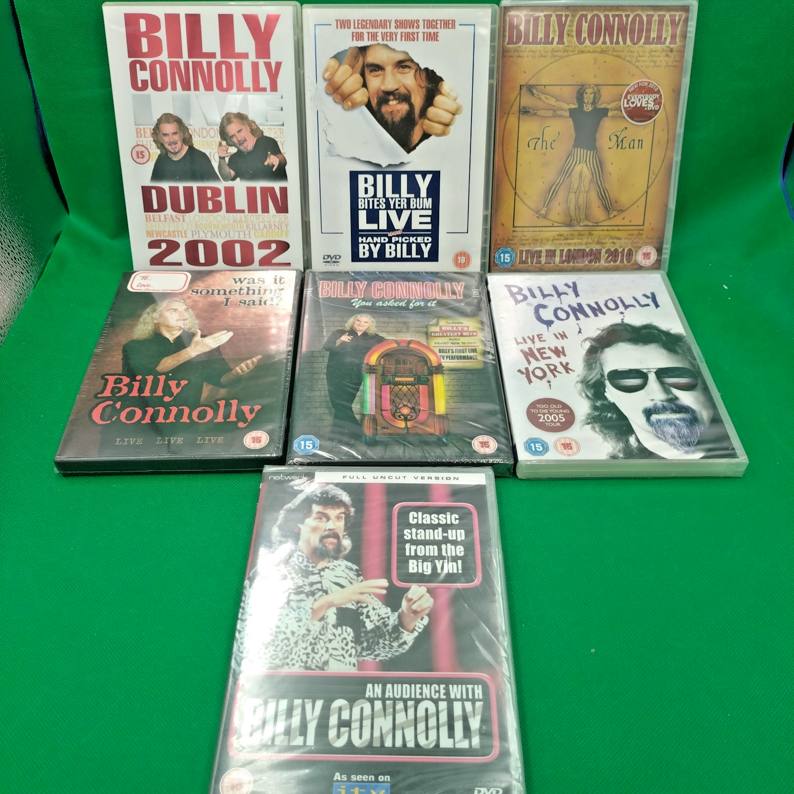Billy Connolly DVD Bundle 7 DVDs  Of Various Tours etc Good Condition / New