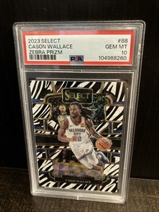 2023 Panini Select Cason Wallace Zebra #88 SSP PSA Gem Mint 10 Pop 3!