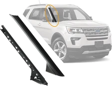 Windshield Trim Molding A-Pillar Set, Compatible with 2011-2019 Ford Explorer,Fr