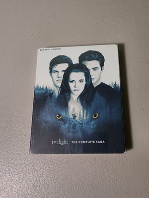 Twilight: The Complete Saga Steelbook (Blu-ray, 2022) Robert Pattinson - No Code