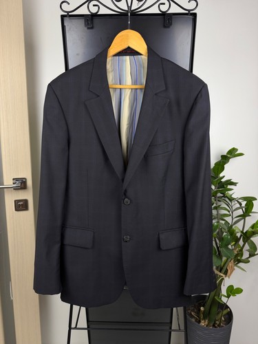 Christian Lacroix, Christian Lacroix Homme Vintage Charcoal Check Blazer Jacket Paris