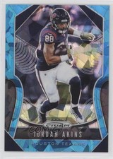 2019 Panini Prizm Blue Ice Prizm 31/99 Jordan Akins #135 2qw