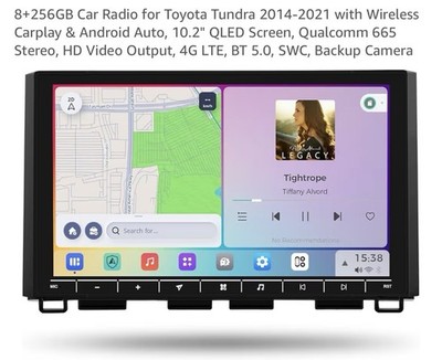 Dasaita Vivid Radio For Toyota Tundra 2014-2021 10.2  QLED screen Wireless Carpl