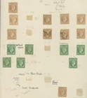 1861-62 Athens Print Large Hermes Head mainly unused selection on an album page