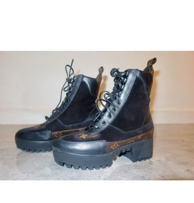 Authentic Louis Vuitton Laureate Platform Desert Boots