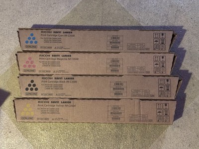 Ricoh Savin Lanier IM C3500 3000 Toner Set - 842251 842252 842253 842254 SEALED