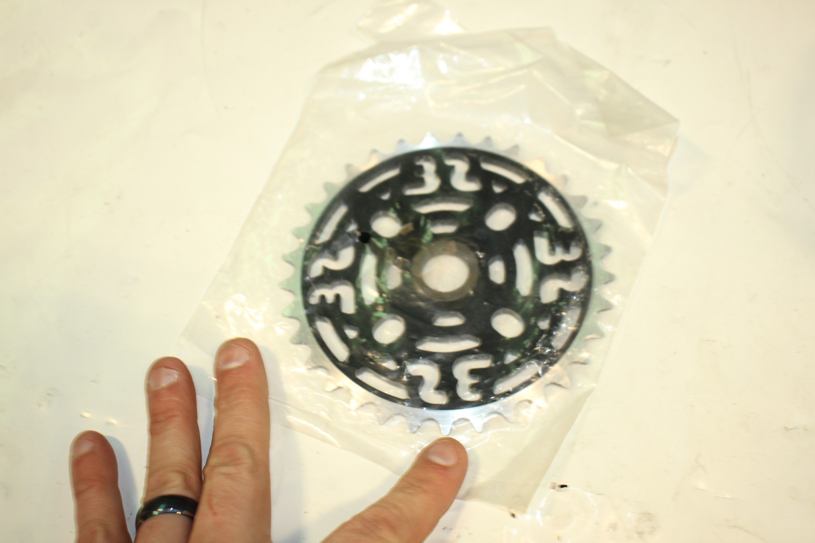 Bmx 1 Piece Alloy Chainring 33 Tooth For 1/2"x1/8" Black