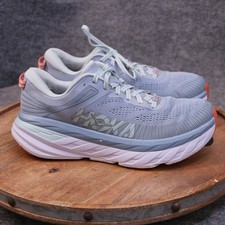 Hoka One One Bondi 7 Womens Size 9 US Blue Running Shoes Sneakers 1110519 BFBG
