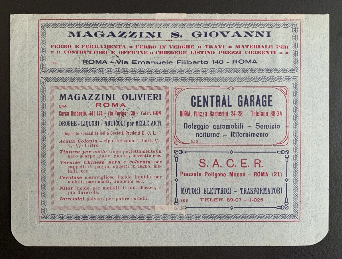 Italien: 2 Anzeigenbriefe "BUSTA-LETTERA-POSTALE", gestempelt