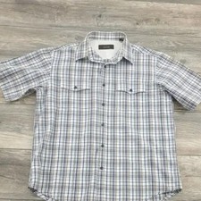 Tasso Elba Gray Casual Button Down Shirt Size XL