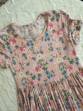 Posh Peanut Girls pink floral dress size 12