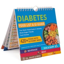 SMYV Diabetes Food List and Meal Planner with Fridge Magnet, Laminated Diabet...