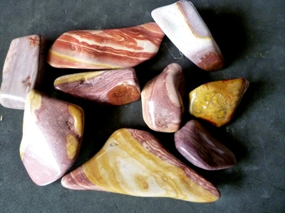 Premium Nevada Wonderstone Large 1-2'' Tumbled & Polished Gemstones 8.4 oz 9 Pcs