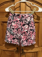 NWT Lilly Pulitzer Little Boys Pink Hangin with my Boo Beaumont Shorts sz 4