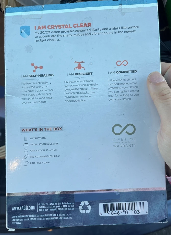 ZAGG Invisible Shield Kindle Fire - HDX 7” Screen Protector - Image 2 of 2