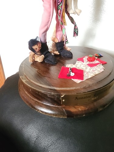 Vintage 1990 Annalee Collector Doll Seamstress Figure 3 Children & Snowman #1097 - Bild 7 von 12