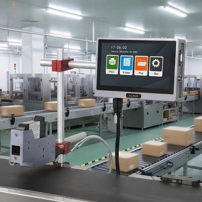 12.7mm automatic online inkjet printer without conveyor printing batch number