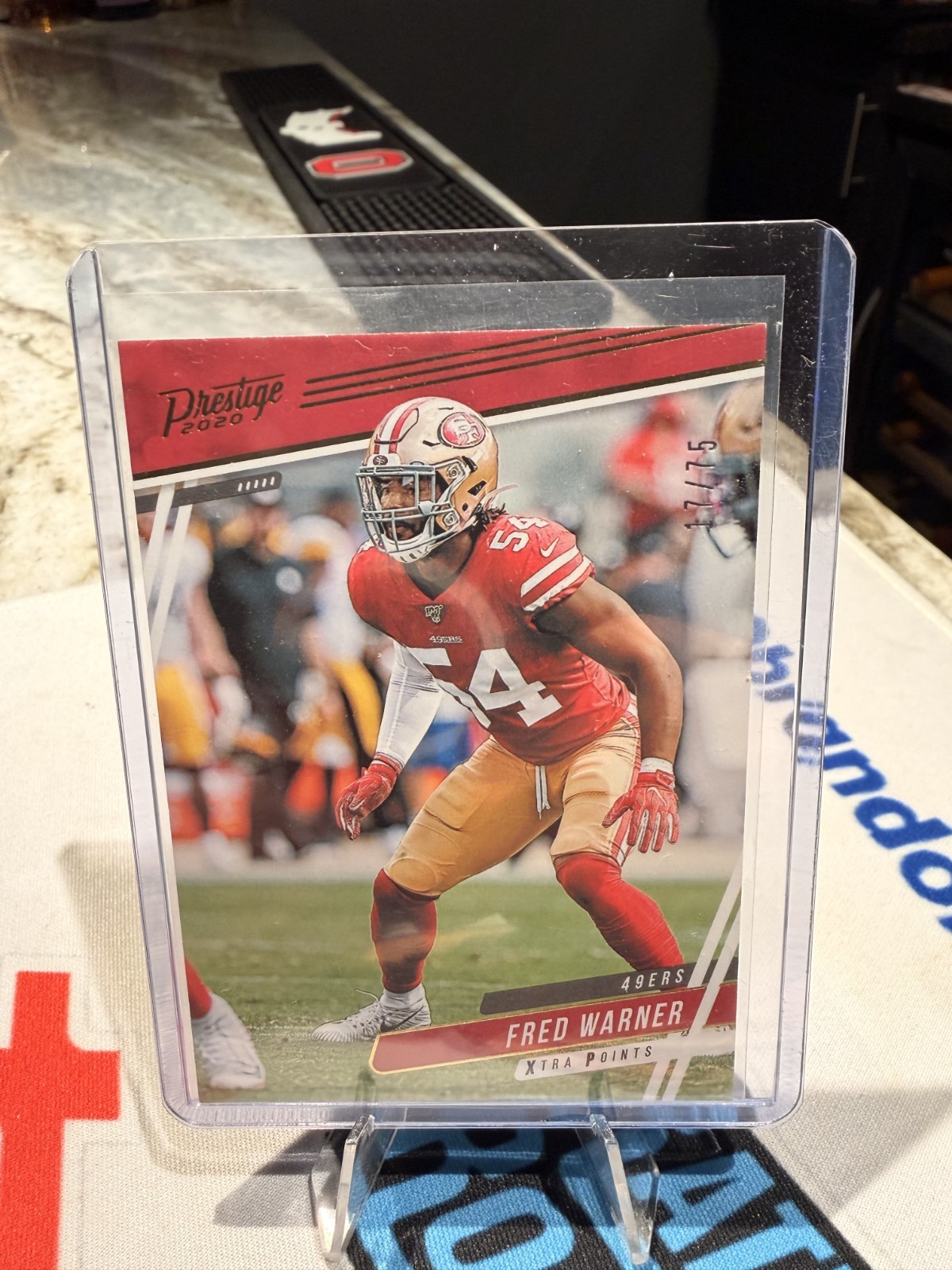 2020 Panini Prestige - Fred Warner #5 Xtra Points  /75 49ERS