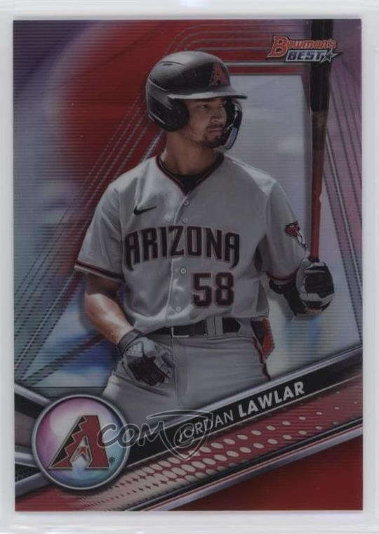 2022 Bowman's Best Top Prospects Red Refractor 8/10 Jordan Lawlar #TP-4 v9t