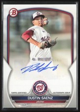 2023 Bowman Dustin Saenz Prospect Auto Washington Nationals #PPA-DS