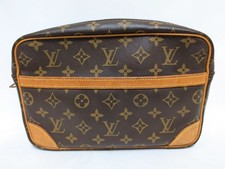 Borsa a tracolla Louis Vuitton Monogram Trocadero 27 M51274 marrone