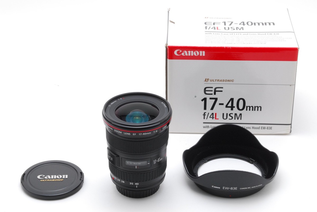 Almost Unused w/Box] Canon EF 17-40mm f/4 L USM Wide Angle Zoom