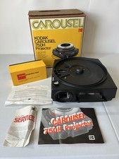 Vintage Eastman Kodak Carousel 750H Slide Projector W/ Ektanar C Lens  Remote
