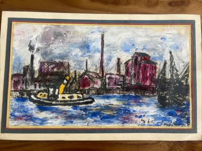 HAFIS BERTSCHINGER, Schweizer Künstler - Bildhauer-Bildhauer, London Gemälde 3