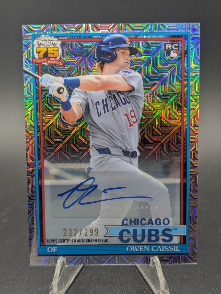 Owen Caissie 2026 Topps Series 1 1991 Chrome Auto /299 #91C-11 