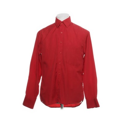 Blue Indigo, Hemd, Größe: 40, Rot, Polyester/Viskose, Einfarbig, Herren #uLM