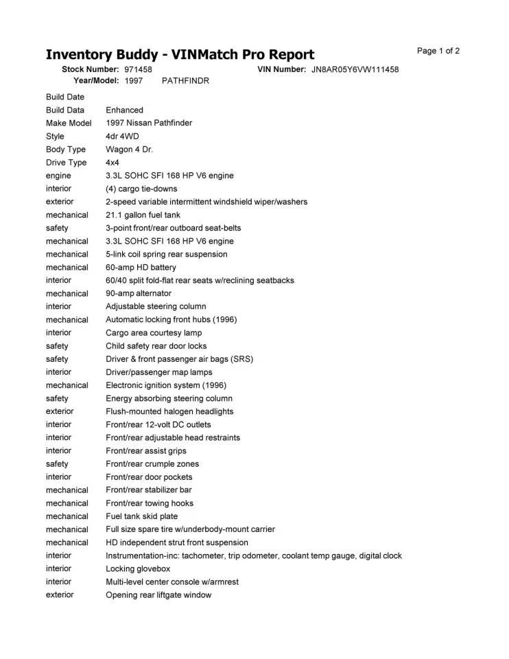 Husillo/nudillo delantero derecho pasajero 12/96 se adapta a 97 Infiniti QX4 365045 Foto 2 de 4
